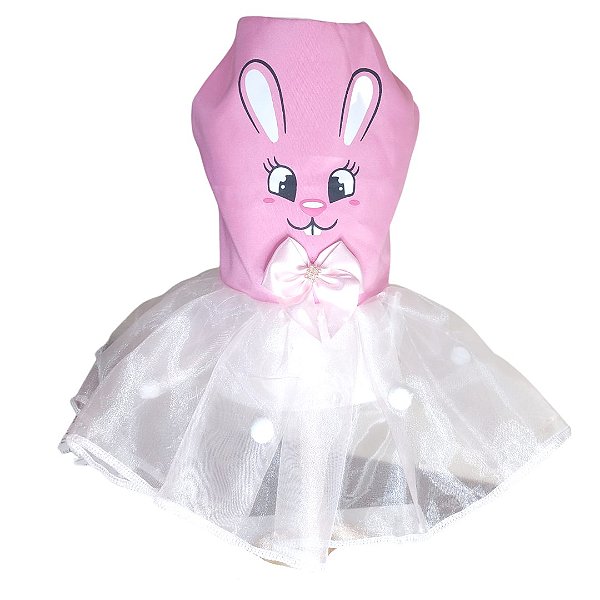 Vestido PET estampa Coelho