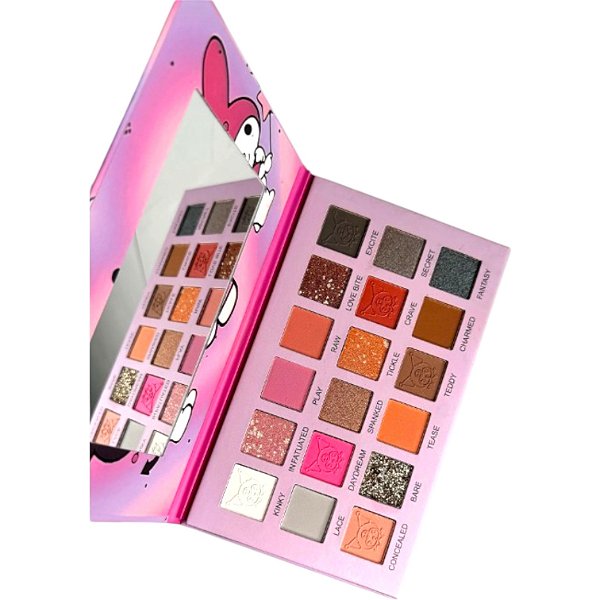 Paleta de sombra Kuromi, Hello Kitty e My melody