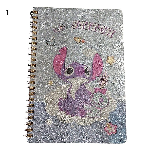 Caderno Stitch com Glitter
