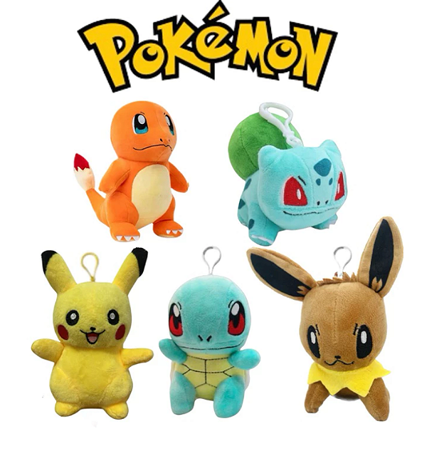 Chaveiro de Pelúcia Pokémon