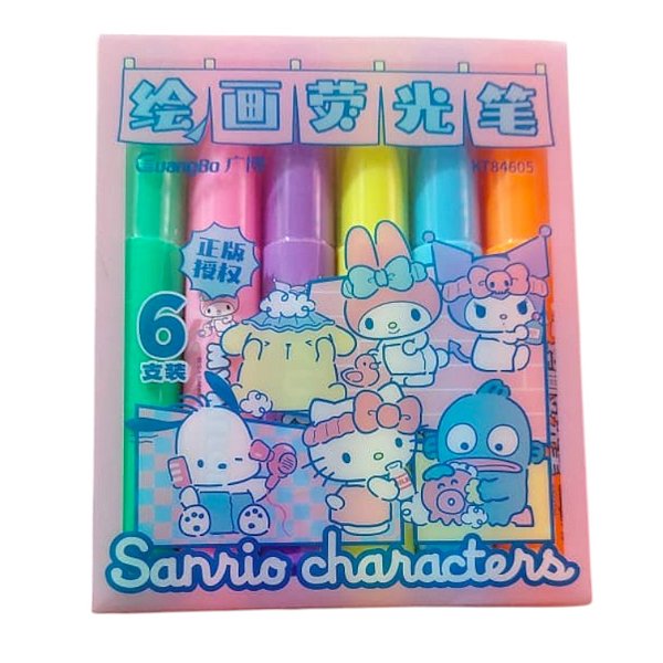 Kit Marca Texto Hello Kitty Neon
