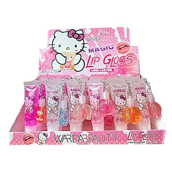 Lip Gloss Hello Kitty – Fofura que Brilha nos Seus Lábios