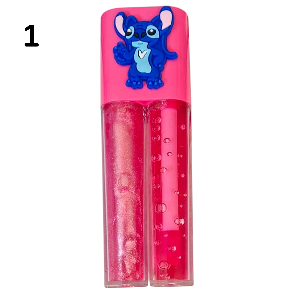 Lip Gloss Duplo 2 em 1 Stitch Miss Ever Hidratante Brilho Labial