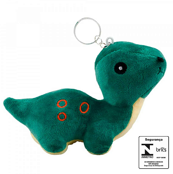Chaveiro de Pelúcia Dinossauro