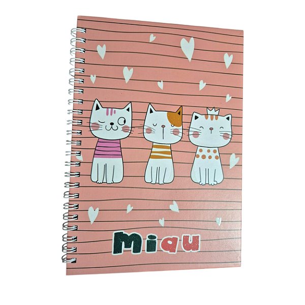 Caderno Gatinhos Capa Dura