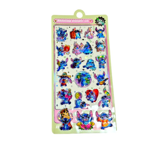 Cartela de Adesivo Stitch Puff