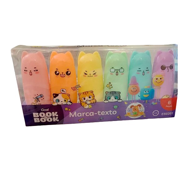 Marca texto Gatinhos Neon