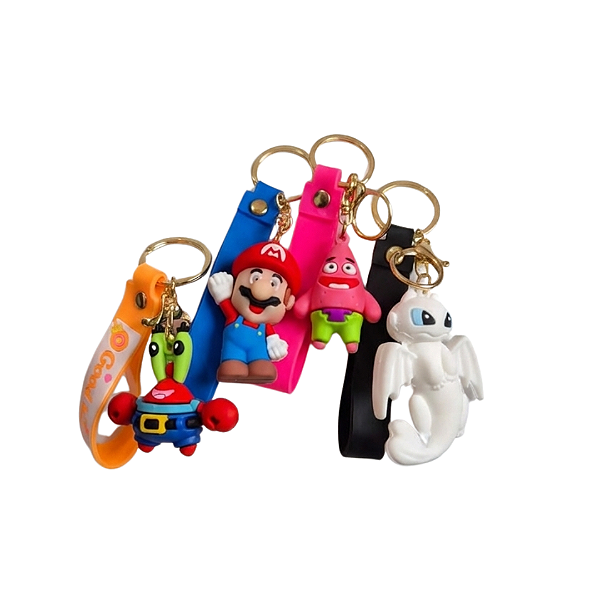 Chaveiros Colecionáveis de Desenhos e Games