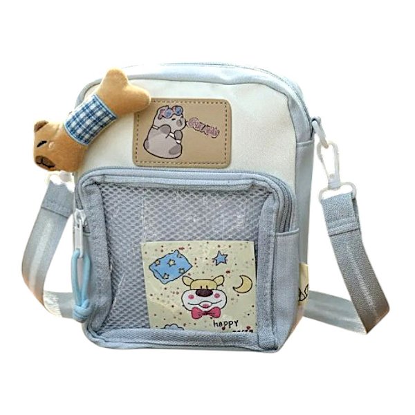 Mini Bolsa Capivara Nécessaire Infantil com Zíper Porta Objetos Fofa