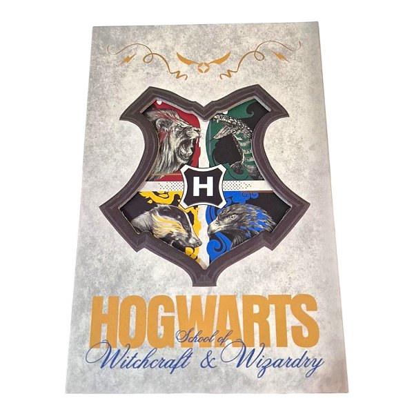 Diário Caderno Harry Potter Vintage Capa Dura 96 Páginas Pequeno Colecionável Agenda
