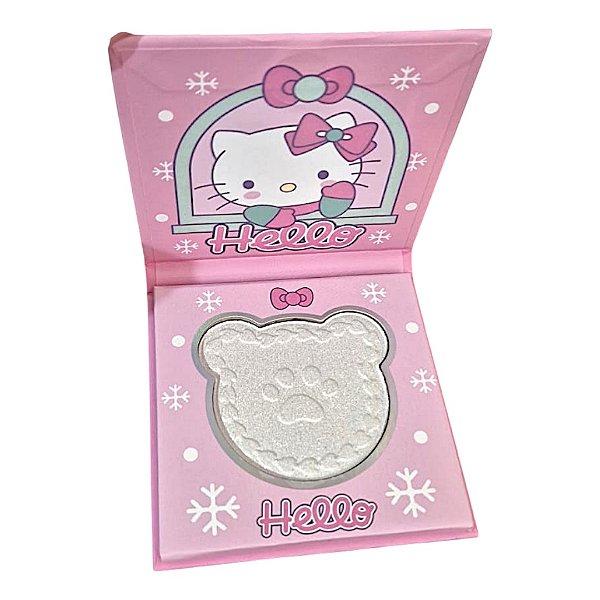 Iluminador Compacto Hello Kitty Sanrio Edição Especial Brilho Multidimensional Perolado e Bronze