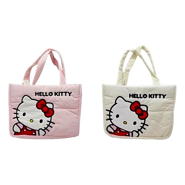 Bolsa Matelassê Hello Kitty Feminina Com Bolso Interno Ecobag Kawaii