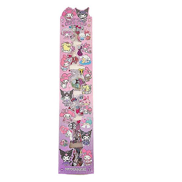 Cartela 100 Adesivos Hello Kitty Sanrio Papelaria Fofa Planner Scrapbook