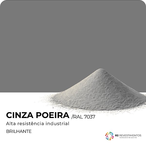 Tinta Eletrostática Cinza Poeira - RAL 7037