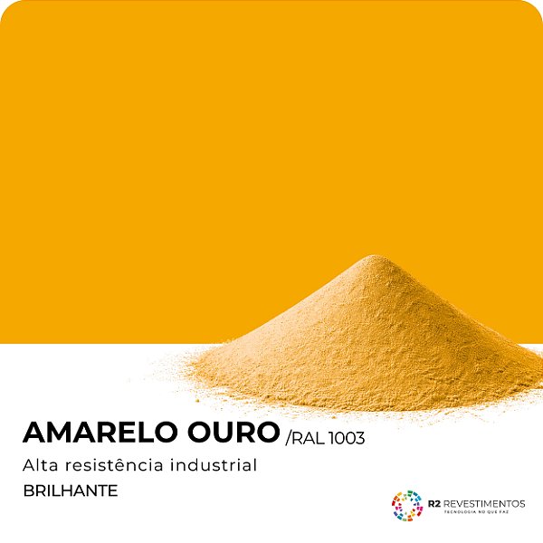 Tinta Amarelo Ouro Brilhante RAL 1003