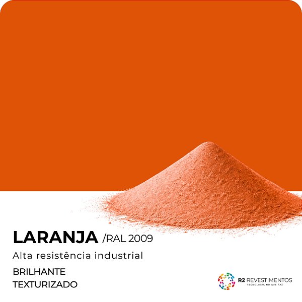Tinta Laranja Brilhante RAL 2009