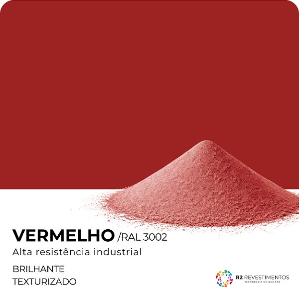 Tinta Vermelha Brilhante RAL 3002