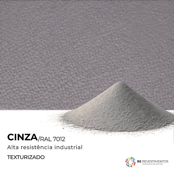 Tinta em Pó Cinza Texturizado RAL 7012 - 25kg