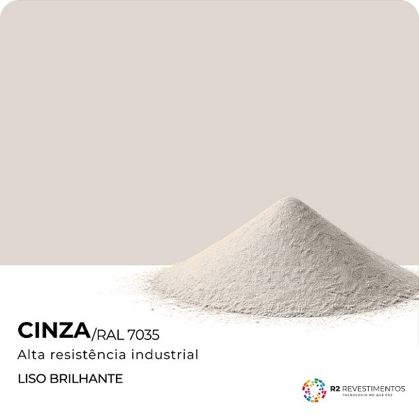 Tinta em Po Cinza Claro RAL 7035 - 25kg