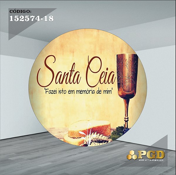 PAINEL REDONDO 1,5 x 1,5 MT -  tema - Natal Modelo 18 TECIDO EM - HELANCA