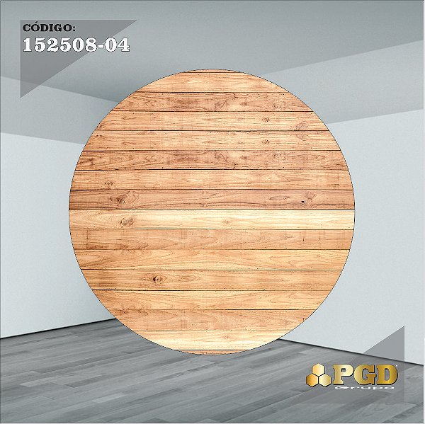 PAINEL REDONDO 1,5 x 1,5 MT -  tema - TRONCOS E MADEIRA Modelo 04 TECIDO EM - HELANCA