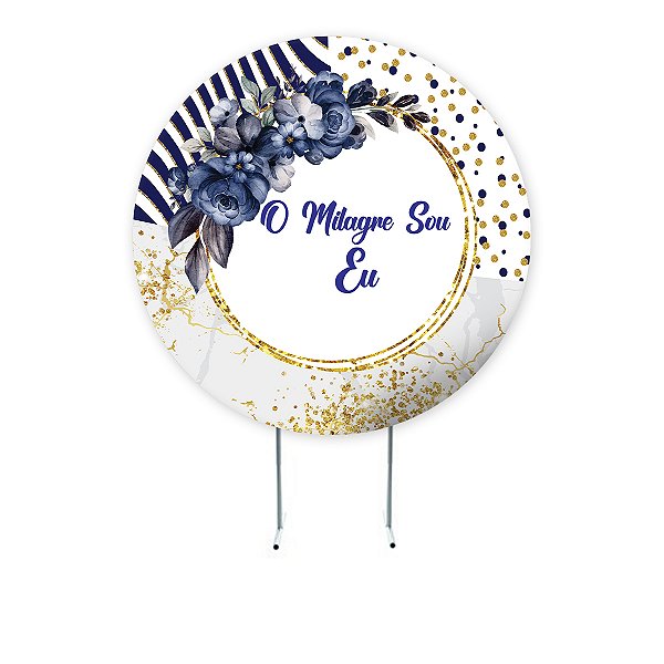 PAINEL REDONDO 1,5 x 1,5 MT - tema - GRATIDÃO Modelo 10 TECIDO EM - HELANCA