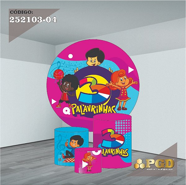KIT VESTE FACIL P,M,G E PAINEL 1,5 x 1,5 tema - 3 palavrinhas Modelo 04 TECIDO EM - HELANCA