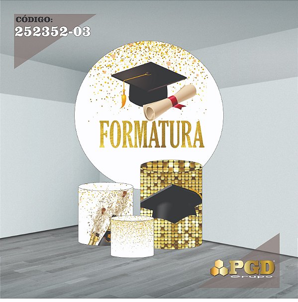 KIT VESTE FACIL P,M,G E PAINEL 1,5 x 1,5 tema - Formatura Modelo 03 TECIDO EM - HELANCA