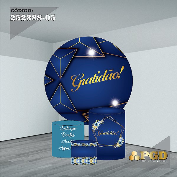 KIT VESTE FACIL P,M,G E PAINEL 1,5 x 1,5 tema - GRATIDÃO Modelo 05 TECIDO EM - HELANCA