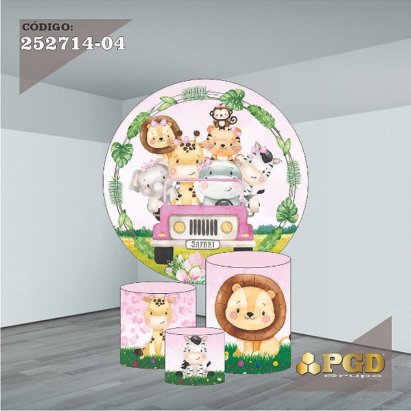 KIT VESTE FACIL P,M,G E PAINEL 1,5 x 1,5 tema - SAFARI Modelo 04 TECIDO EM - HELANCA