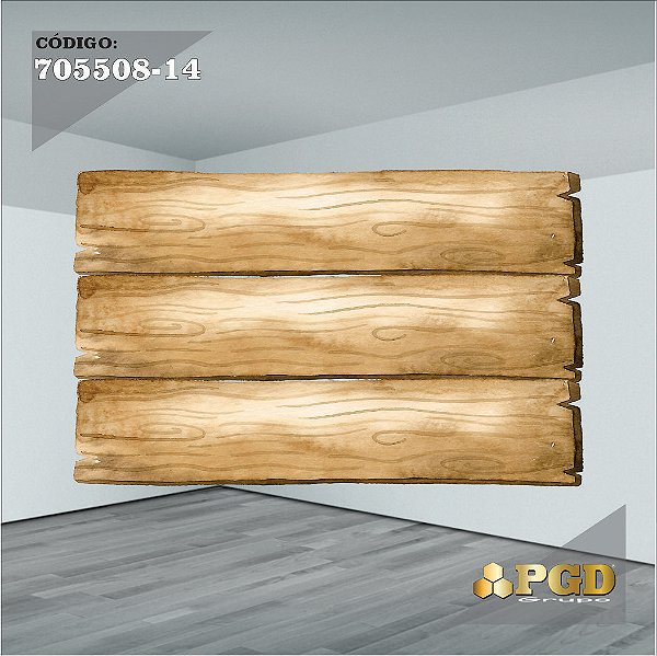 PAINEL RETANGULAR 4,00 X 2,48 MT tema - TRONCOS E MADEIRA Modelo 14 TECIDO EM - MICRO LIGHT