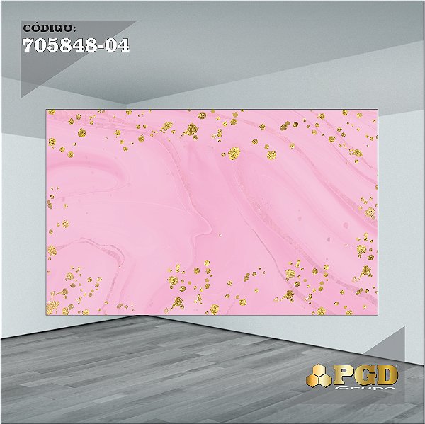 PAINEL RETANGULAR 4,00 X 2,48 MT tema - MARMORE Modelo 04 TECIDO EM - MICRO LIGHT
