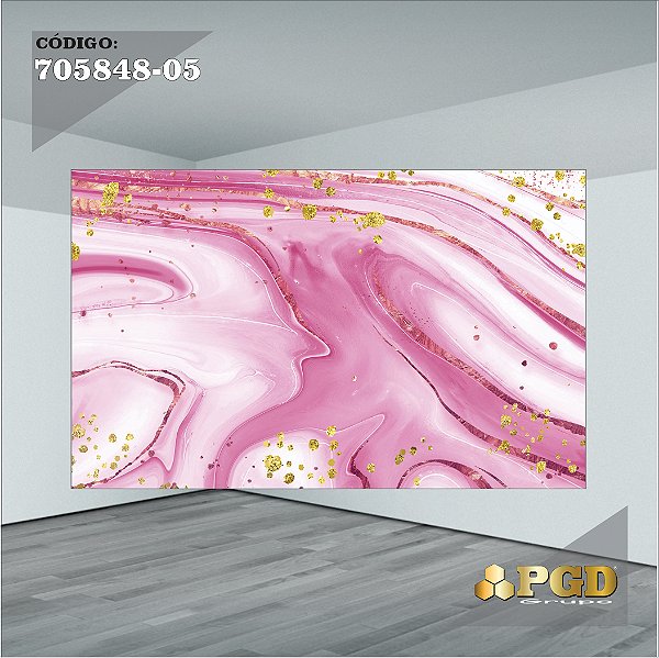 PAINEL RETANGULAR 4,00 X 2,48 MT tema - MARMORE Modelo 05 TECIDO EM - MICRO LIGHT