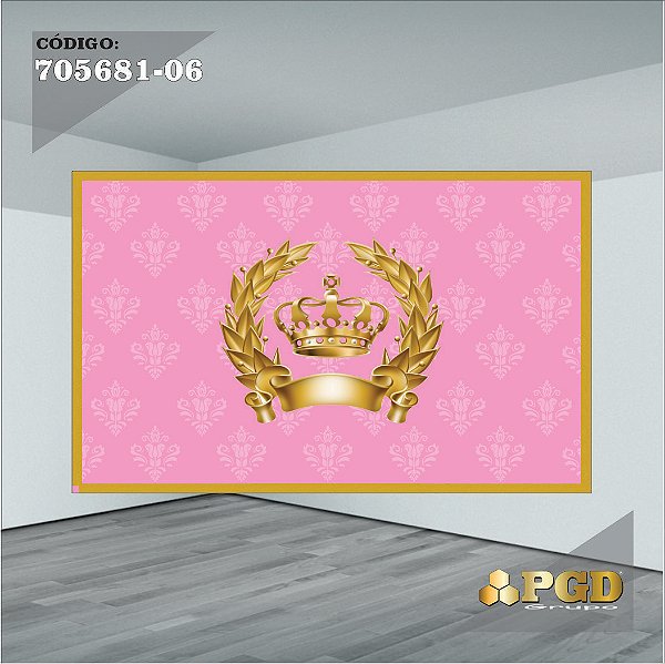 PAINEL RETANGULAR 4,00 X 2,48 MT tema - REALEZA Modelo 06 TECIDO EM - MICRO LIGHT