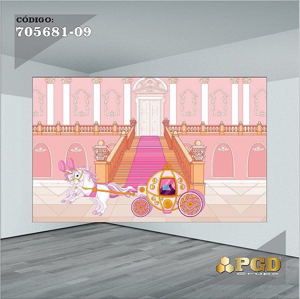PAINEL RETANGULAR 4,00 X 2,48 MT tema - REALEZA Modelo 09 TECIDO EM - MICRO LIGHT