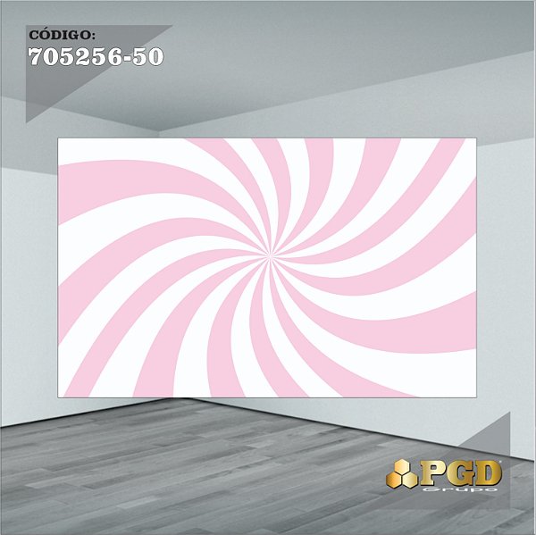 PAINEL RETANGULAR 4,00 X 2,48 MT tema - CIRCO ROSA Modelo 50 TECIDO EM - MICRO LIGHT