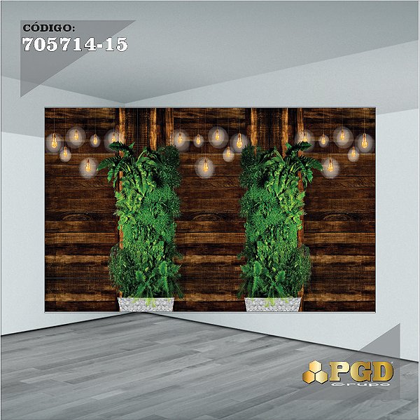 PAINEL RETANGULAR 4,00 X 2,48 MT tema - SAFARI Modelo 15 TECIDO EM - MICRO LIGHT