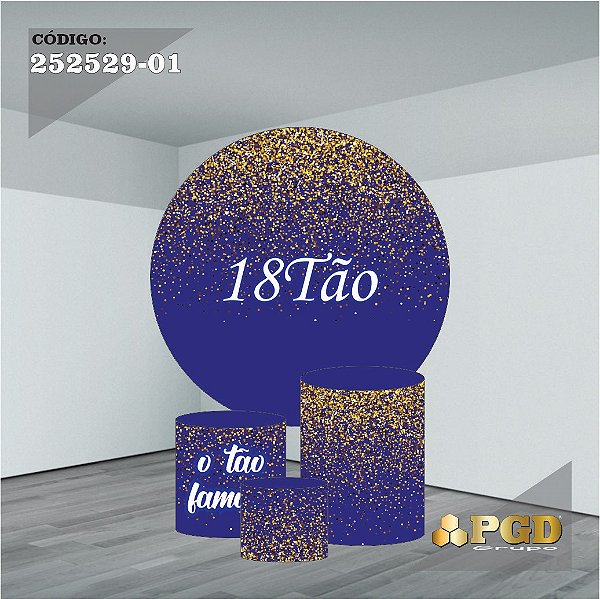 KIT VESTE FACIL P,M,G E PAINEL 1,5 x 1,5 tema - 18 Anos Modelo 01 TECIDO EM - HELANCA