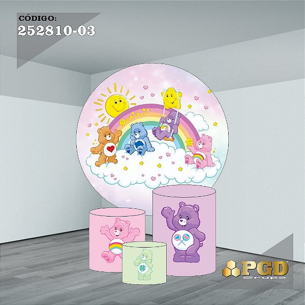 KIT VESTE FACIL P,M,G E PAINEL 1,5 x 1,5 tema - Ursinhos Carinhosos Modelo 03 TECIDO EM - HELANCA