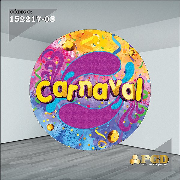 CARNAVAL - PAINEL 1,50m ou 1,30m - Sublimado Helanca Gold