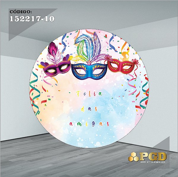CARNAVAL - PAINEL 1,50m ou 1,30m - Sublimado Helanca Gold