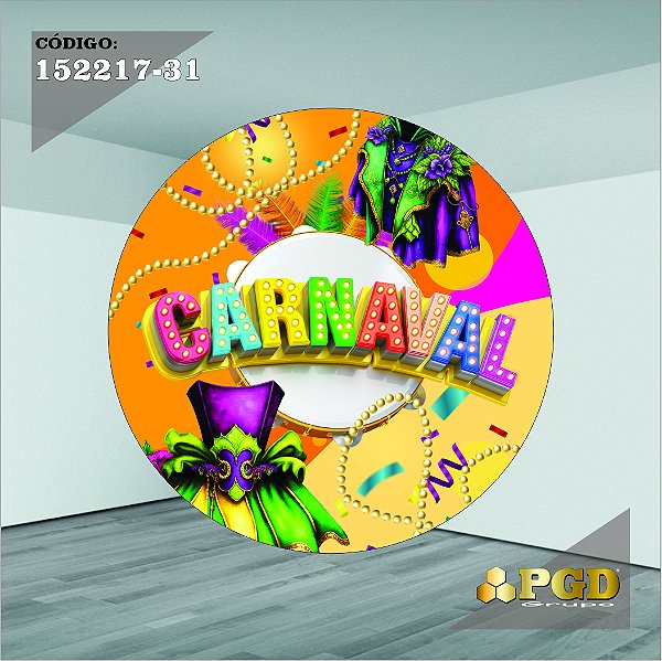 CARNAVAL - PAINEL 1,50m ou 1,30m - Sublimado Helanca Gold
