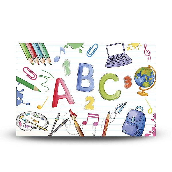 PAINEL RETANGULAR DE FESTA SUBLIMADO 400x248 MICROLIGHT - ABC