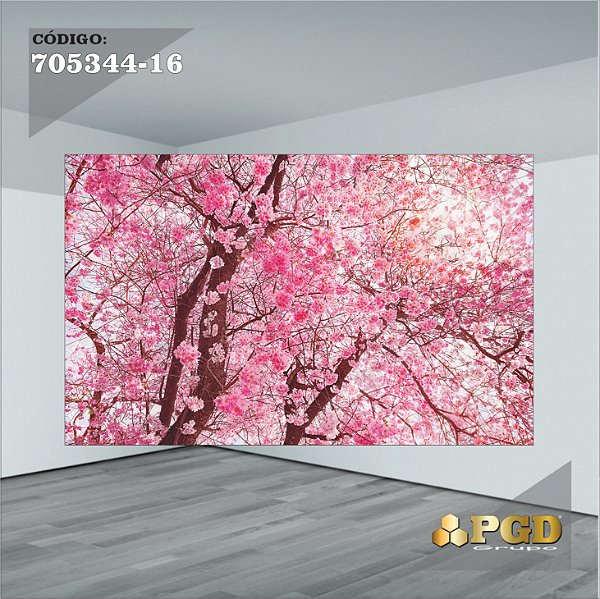 PAINEL RETANGULAR DE FESTA SUBLIMADO 400x248 MICROLIGHT - FLORAL