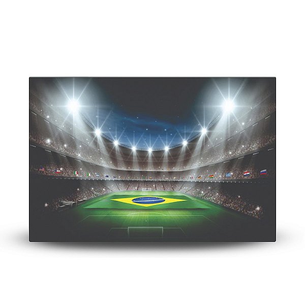 PAINEL RETANGULAR DE FESTA SUBLIMADO 400x248 MICROLIGHT - FUTEBOL