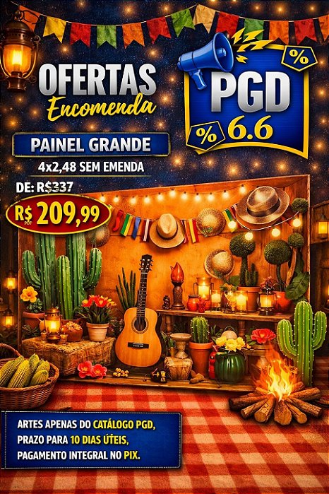 PROMOÇÃO 06 06 - PAINEL GRANDE - MICROLIGHT - 400X248
