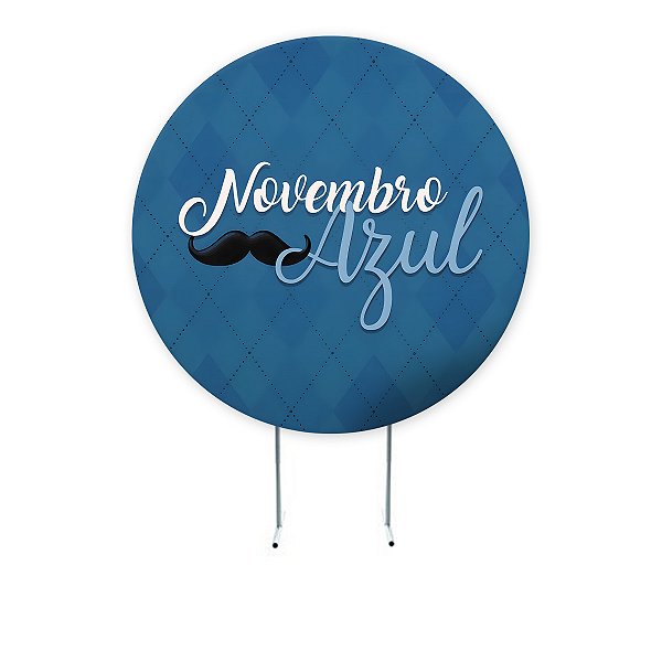 NOVEMBRO AZUL PAINEIL REDONDO - 1,50 - 1,30 - 50X50