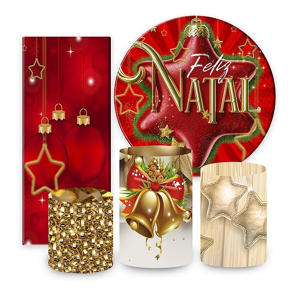 KIT VESTE FACIL P,M,G + PAINEL 1,5 x 1,5 + PORTAL 2,00 x 0,85 MT - tema - Natal Modelo 01 TECIDO EM - HELANCA