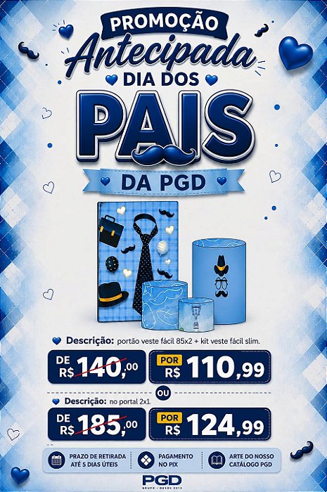DUPLICADO - DIA DOS PAIS - PAINEL + TRIO SLIM + PORTAL