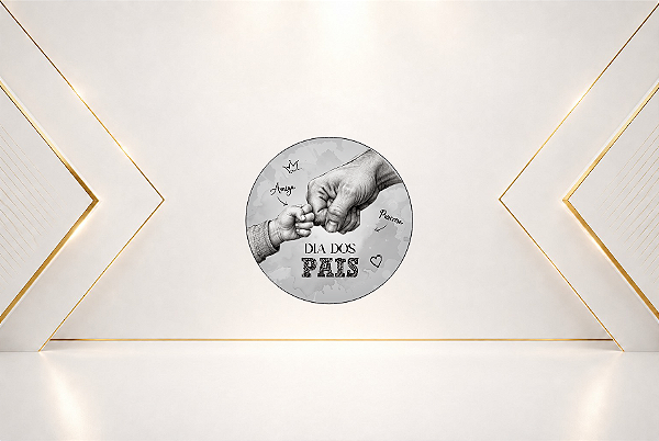 DIA DOS PAIS - CAPA PAINEL REDONDO 1,50